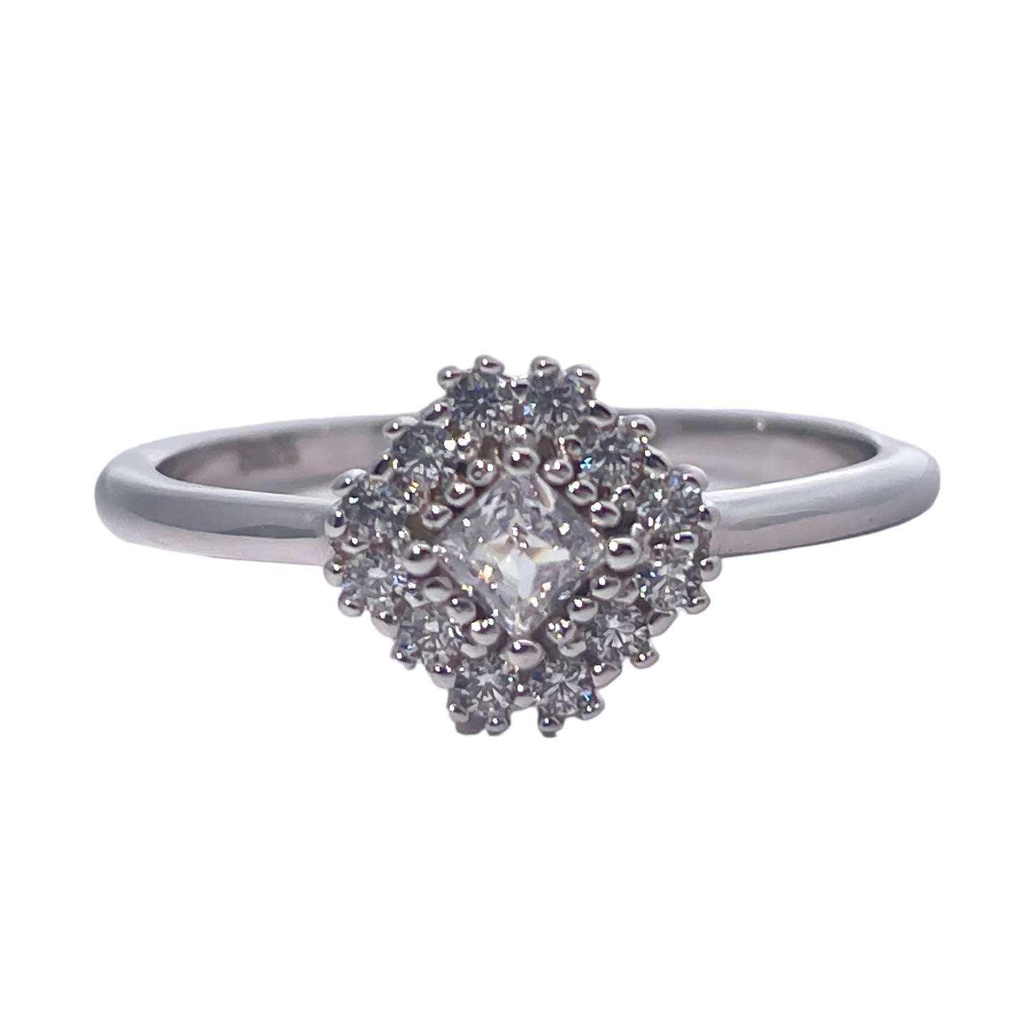 Warm Fortune Cubic Zirconia Band Style Ring for Women, 925 Sterling Silver with 18K Gold Plated Anniversary Ring, Gift for Her Promise Ring