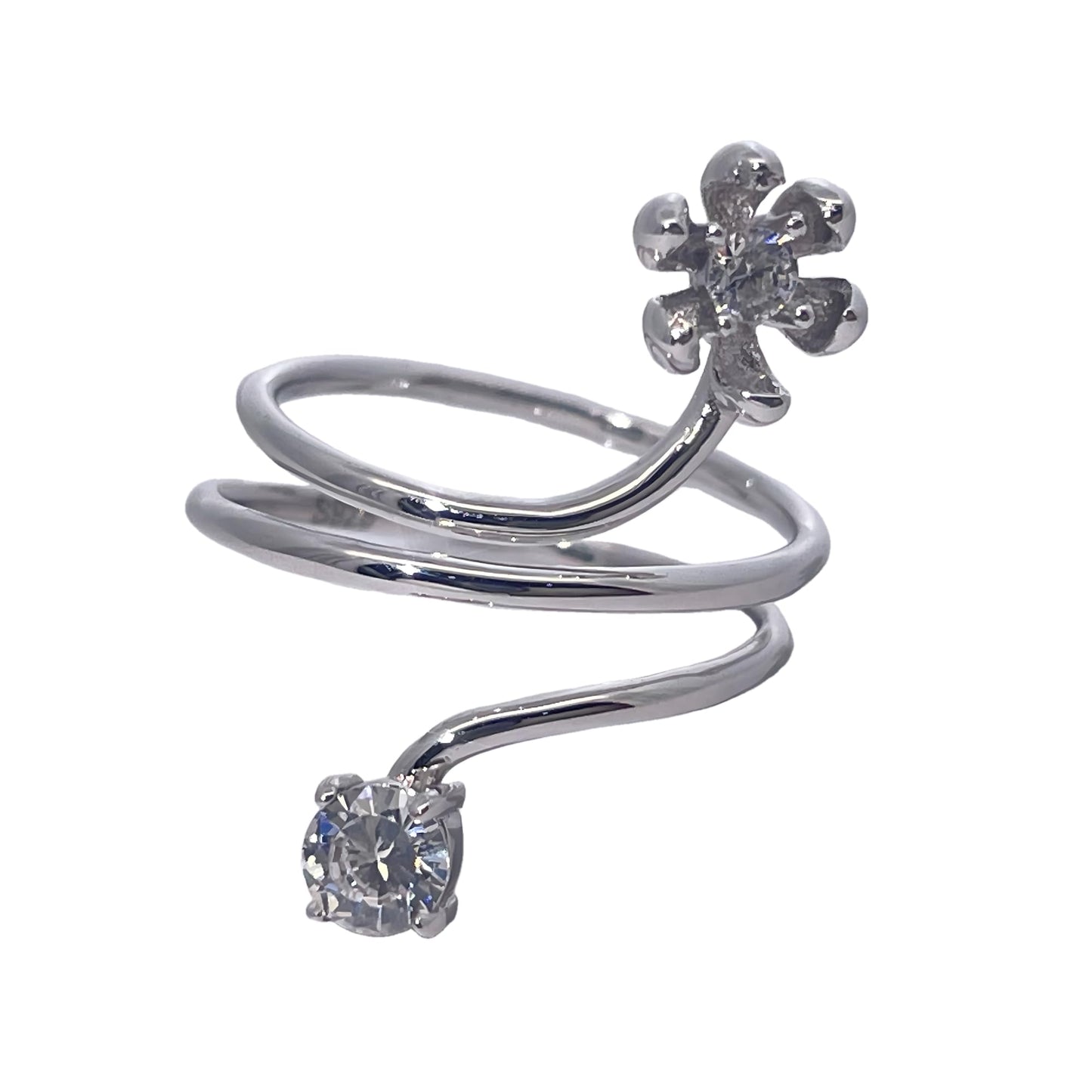 Warm Fortune Cubic Zirconia Promise Rings for Women, 925 Sterling Silver with 18K Gold Plated Anniversary Ring,Wedding Bands Rings for Women Infinity Forever Love Knot Ring