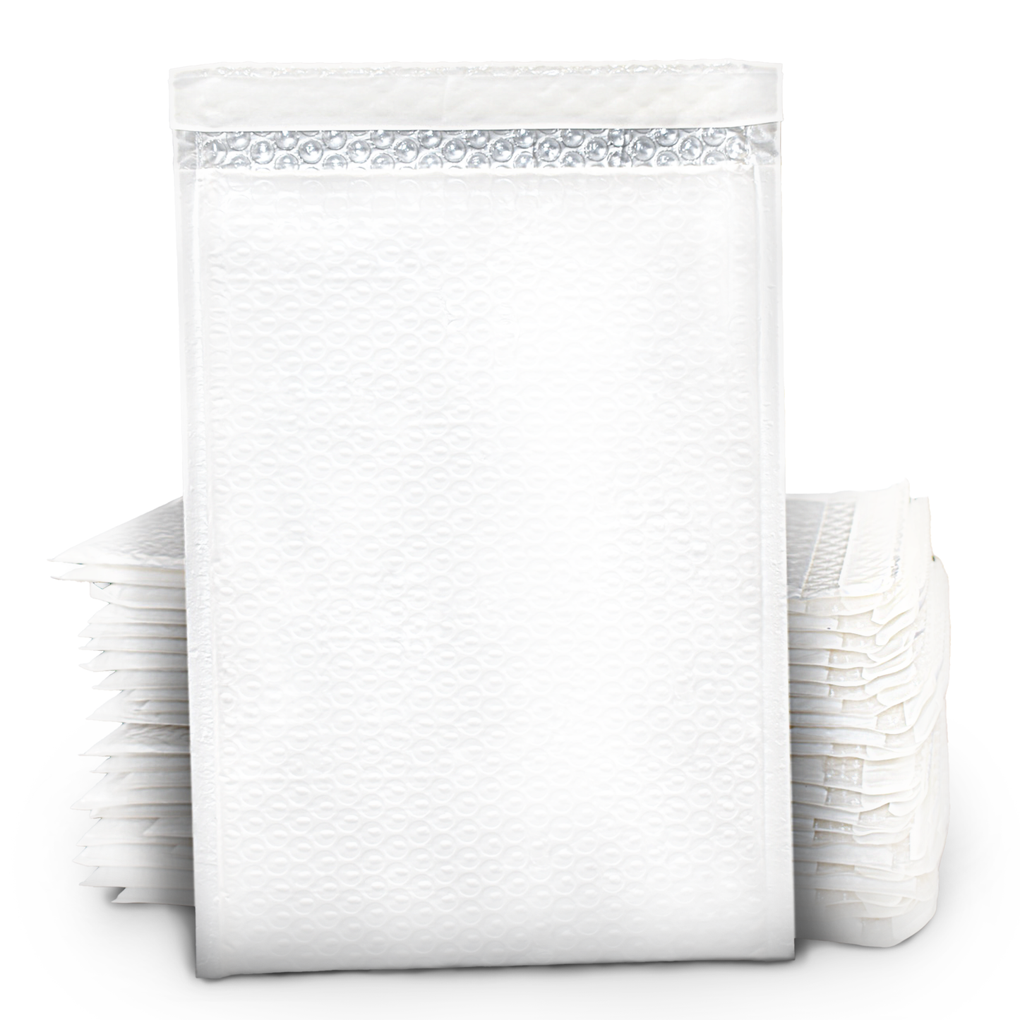 Bubble Poly Mailer, 8”x12” (White/Gray)