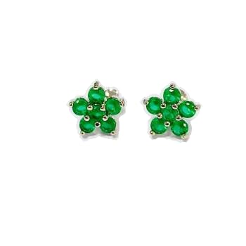 Warm Fortune 18K White Gold Plated Star Cubic Zirconia Stud Earrings for Women Hypoallergenic Sparkly CZ Star Earrings - Valentine's Day, Mother's Day, Birthday Gift for Her