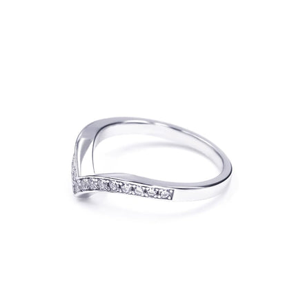 Warm Fortune Moissanite Engagement Ring for Women, Petite Twisted Vine Elegance, 0.5/1.0ct DE VVS, 18K White Gold Plated Anniversary & Promise Ring, Gift for Her, Size 6.5