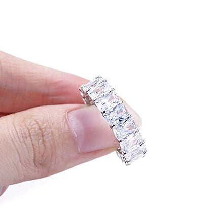 Warm Fortune Moissanite Engagement Ring for Women, Petite Twisted Vine Elegance, 0.5/1.0ct DE VVS, 18K White Gold Plated Anniversary & Promise Ring, Gift for Her, Size 6.5