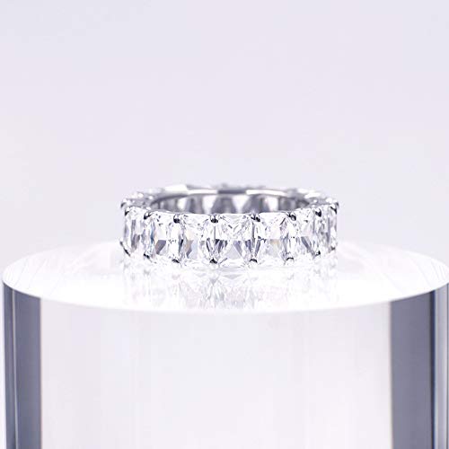 Warm Fortune Moissanite Engagement Ring for Women, Petite Twisted Vine Elegance, 0.5/1.0ct DE VVS, 18K White Gold Plated Anniversary & Promise Ring, Gift for Her, Size 6.5