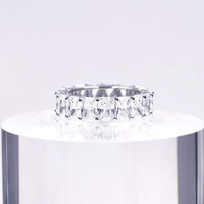 Warm Fortune Moissanite Engagement Ring for Women, Petite Twisted Vine Elegance, 0.5/1.0ct DE VVS, 18K White Gold Plated Anniversary & Promise Ring, Gift for Her, Size 6.5