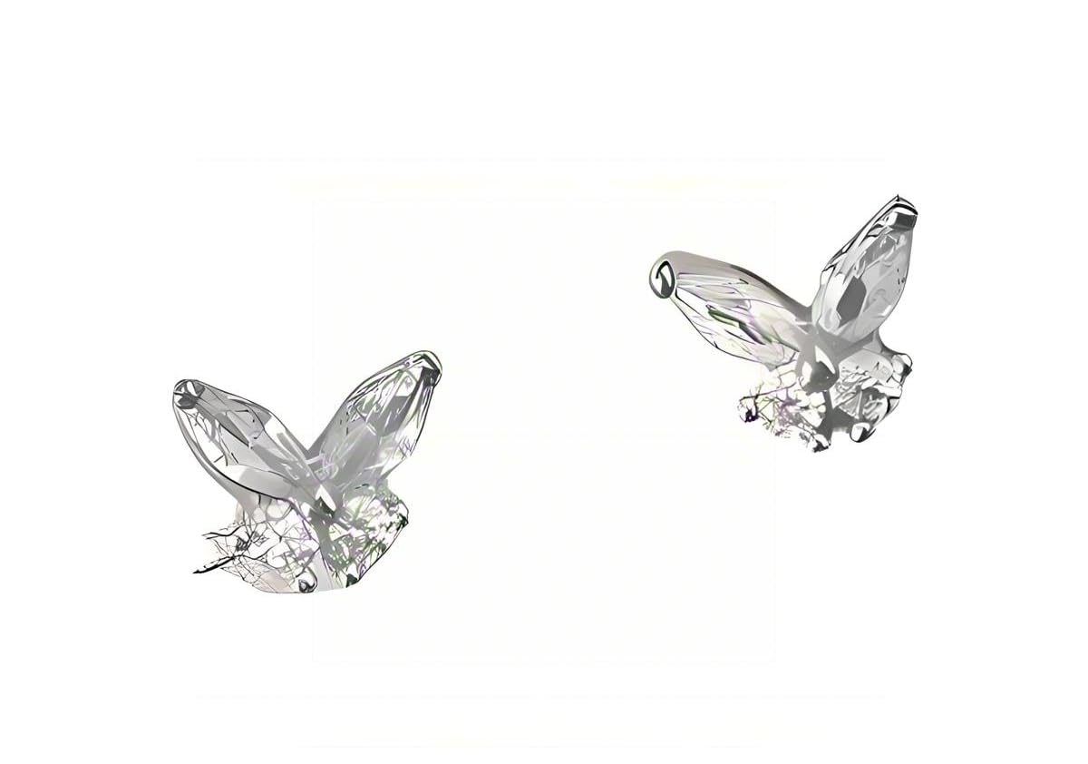 Warm Fortune Cubic Zirconia Stud Earrings for Women, 925 Sterling Silver with 18K White Gold Plated Hypoallergenic
