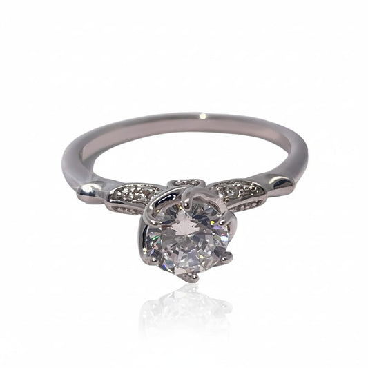 Warm Fortune Cubic Zirconia Engagement Ring for Women,18K Gold Plated Anniversary Ring,Gift for Her Promise Ring