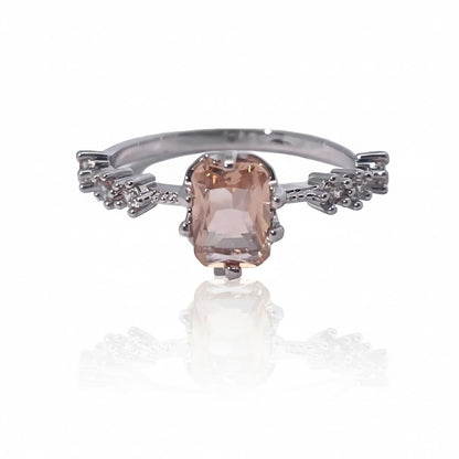 Warm Fortune Cubic Zirconia Promise Ring for Women,18K Gold Plated Anniversary Ring,Gift for Her Engagement Ring