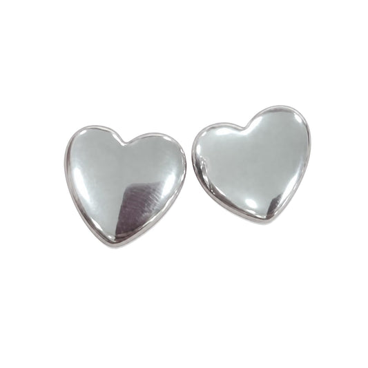 Warm Fortune 18K Gold Plated Heart Stud Earrings for Women Hypoallergenic - Valentine's Day, Mother's Day, Birthday Gift for Her