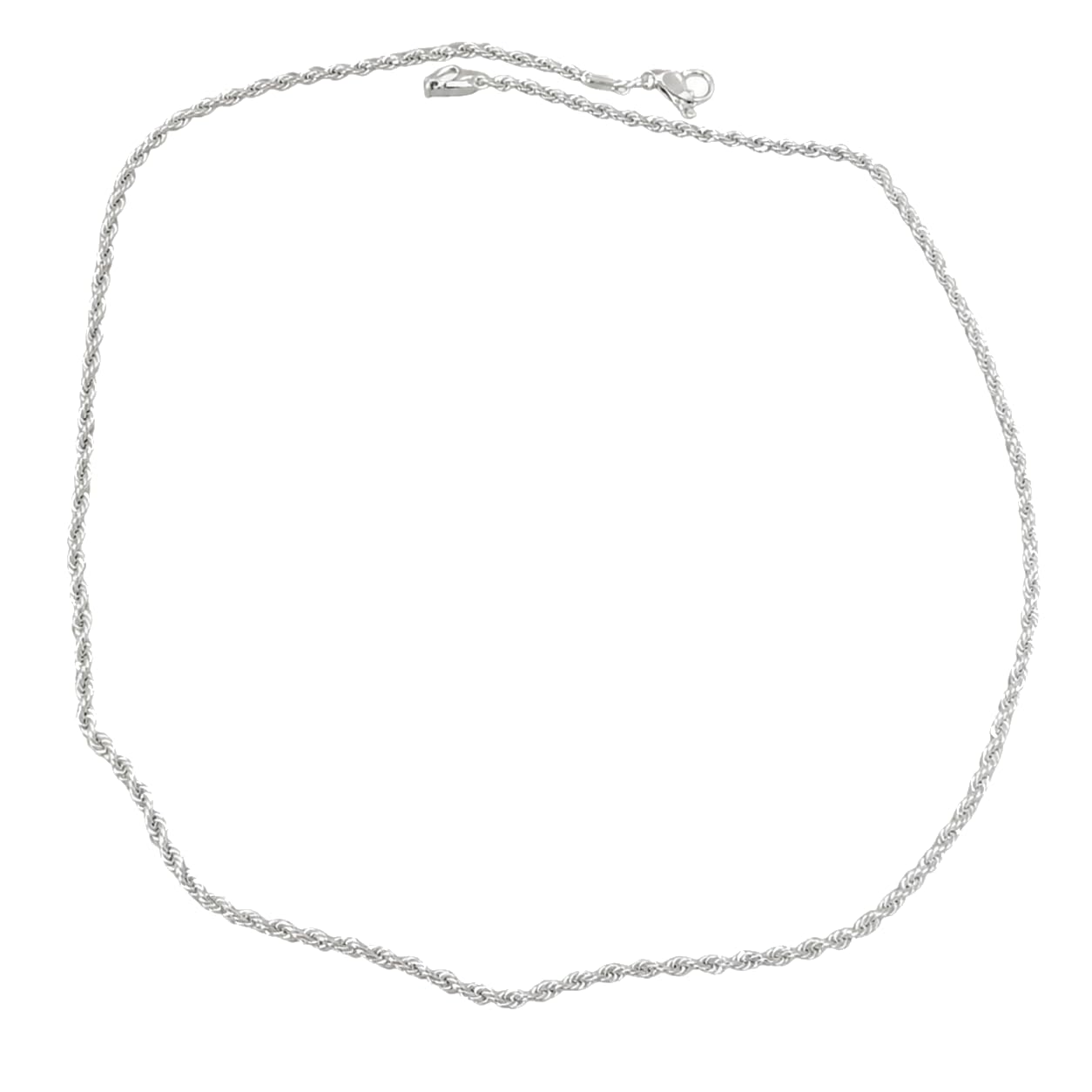 Warm Fortune Braided Rope Chain Necklace for Women: 18K Gold Plated, Adjustable Chain (18"+2") with Sparkling CZ | Elegant & Versatile, an Ideal Layered Piece