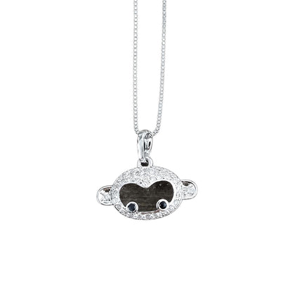 Warm Fortune Cute Bunny Pendant Necklace for Women: 18K Gold Plated, Adjustable Chain (18"+2") with Sparkling CZ | Adorably Cute, a Romantic Accent for Her