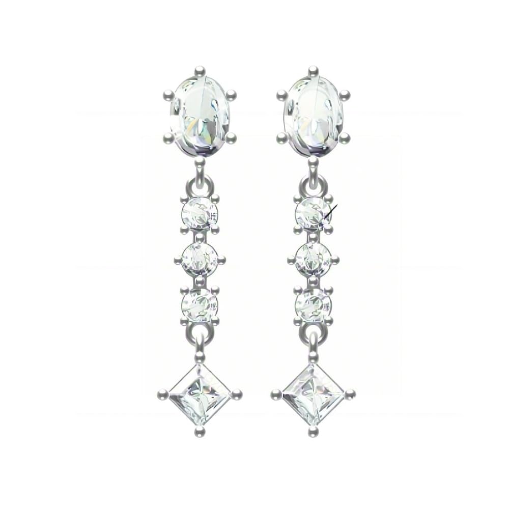 Warm Fortune Cubic Zirconia Drop  Earrings for Women, 925 Sterling Silver with 18K Gold Plated Hypoallergenic