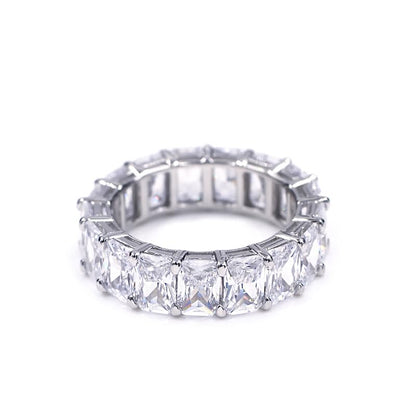 Warm Fortune Moissanite Engagement Ring for Women, Petite Twisted Vine Elegance, 0.5/1.0ct DE VVS, 18K White Gold Plated Anniversary & Promise Ring, Gift for Her, Size 6.5