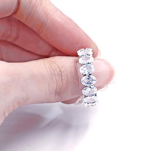 Warm Fortune Moissanite Engagement Ring for Women, Petite Twisted Vine Elegance, 0.5/1.0ct DE VVS, 18K White Gold Plated Anniversary & Promise Ring, Gift for Her, Size 6.5