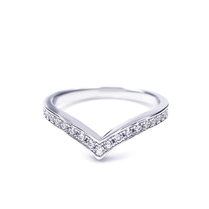 Warm Fortune Moissanite Engagement Ring for Women, Petite Twisted Vine Elegance, 0.5/1.0ct DE VVS, 18K White Gold Plated Anniversary & Promise Ring, Gift for Her, Size 6.5