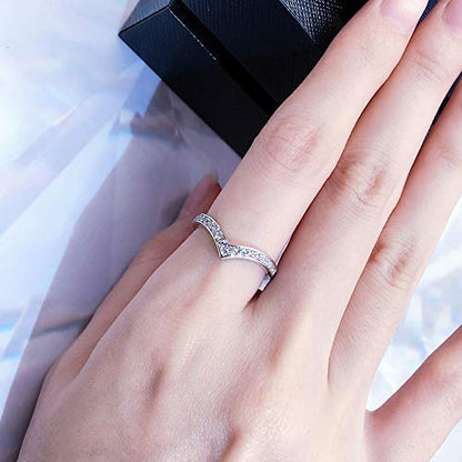 Warm Fortune Moissanite Engagement Ring for Women, Petite Twisted Vine Elegance, 0.5/1.0ct DE VVS, 18K White Gold Plated Anniversary & Promise Ring, Gift for Her, Size 6.5