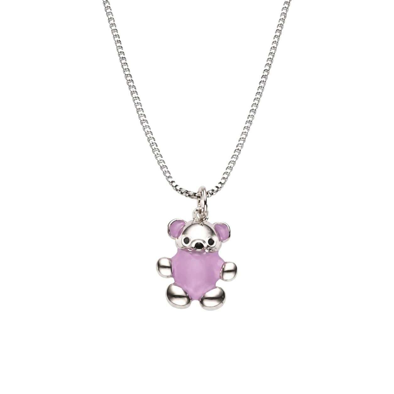 Warm Fortune Purple Koala Bear Pendant Necklace for Women: 18K Gold Plated, Adjustable Chain (18"+2") with Sparkling CZ | Adorably Cute, a Romantic Accent for Her
