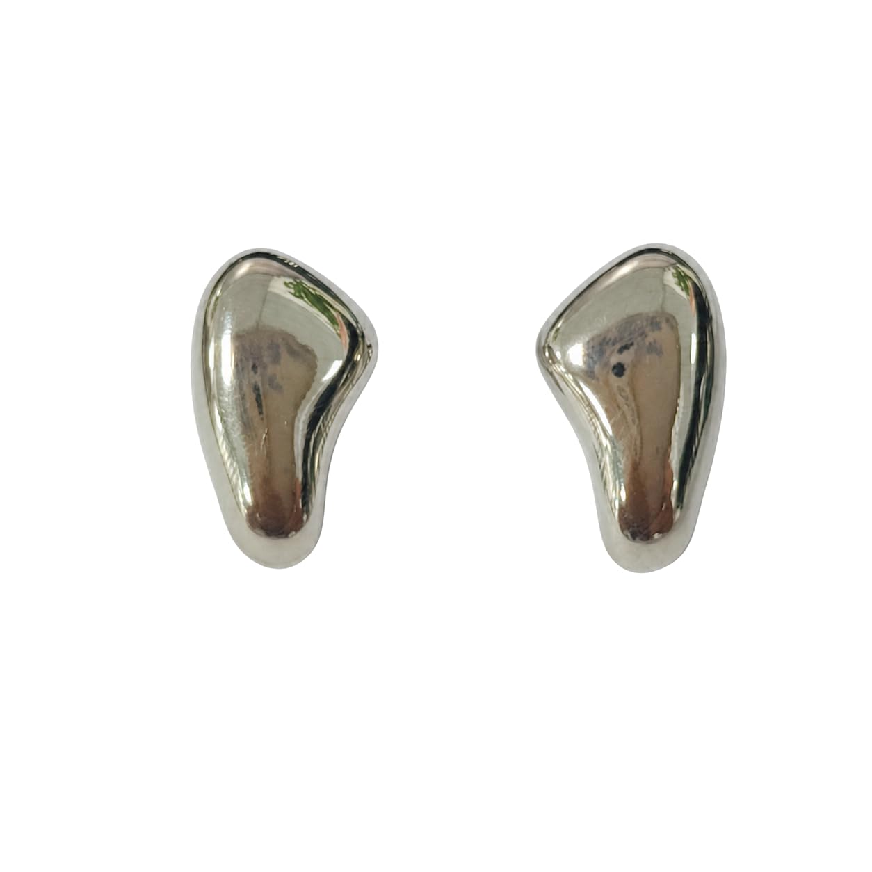 Warm Fortune 18K Gold Plated Organic Bean Stud Earrings for Women Hypoallergenic - Valentine's Day, Mother's Day, Birthday Gift for Her