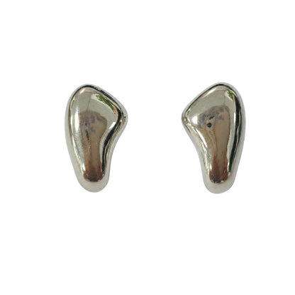 Warm Fortune 18K Gold Plated Organic Bean Stud Earrings for Women Hypoallergenic - Valentine's Day, Mother's Day, Birthday Gift for Her
