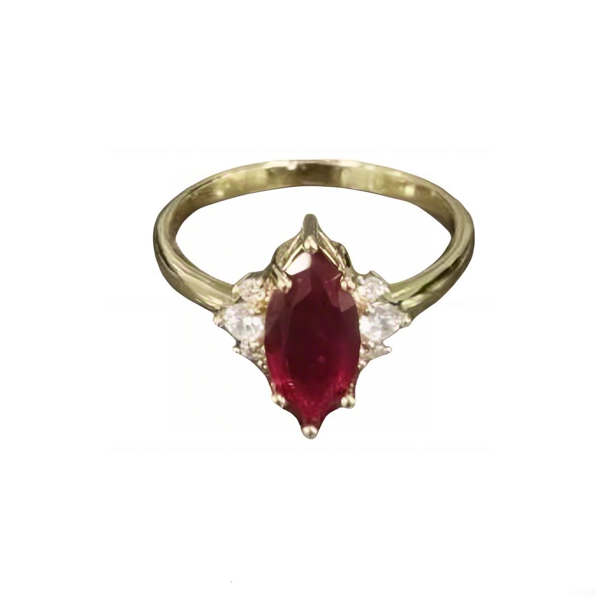 Warm Fortune Cubic Zirconia Engagement Ring for Women,Gold Plated Anniversary Ring,Gift for Her Promise Ring