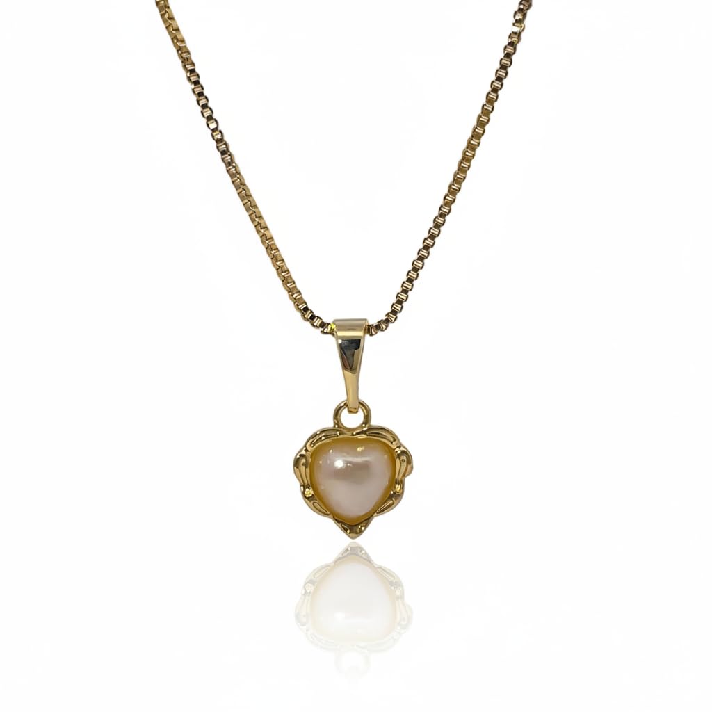 Warm Fortune Cubic Zirconia Pendant Necklace for Women,18K Gold Plated,16 inch + 2inch Chain