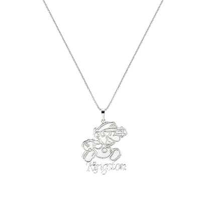 Warm Fortune Cartoon Runner Pendant Necklace for Women: 18K Gold Plated, Adjustable Chain (18"+2") | Adorably Cute, a Romantic Accent for Her