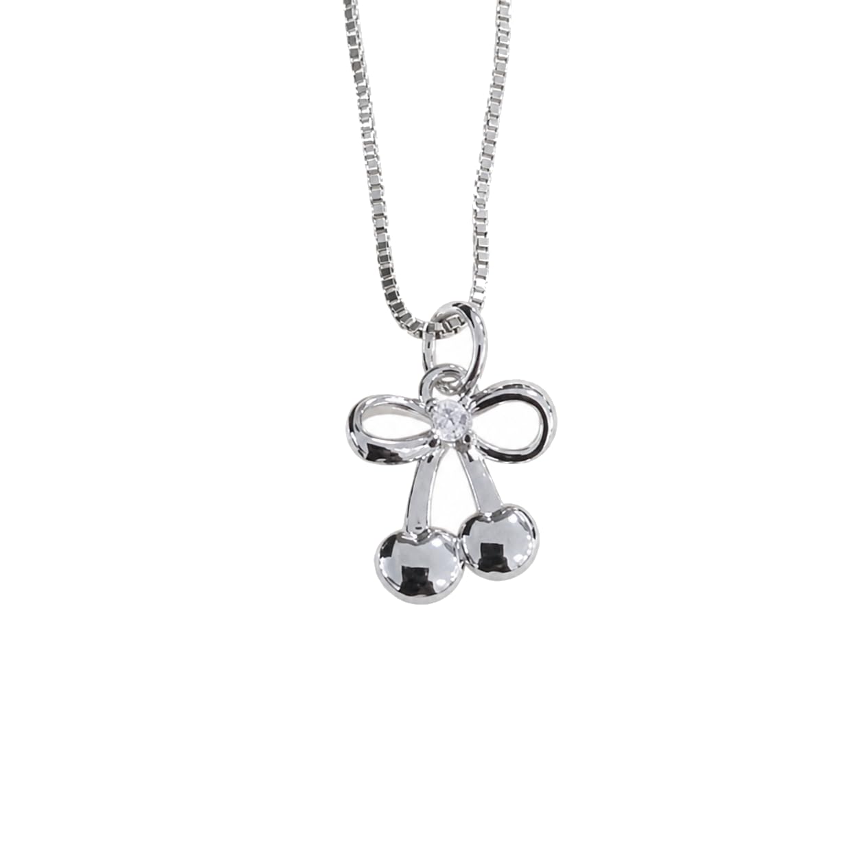 Warm Fortune Sparkling Cherry Pendant for Women: 18K Gold Plated, Adjustable Chain (18"+2") with Sparkling CZ | Adorably Cute, a Romantic Accent for Her