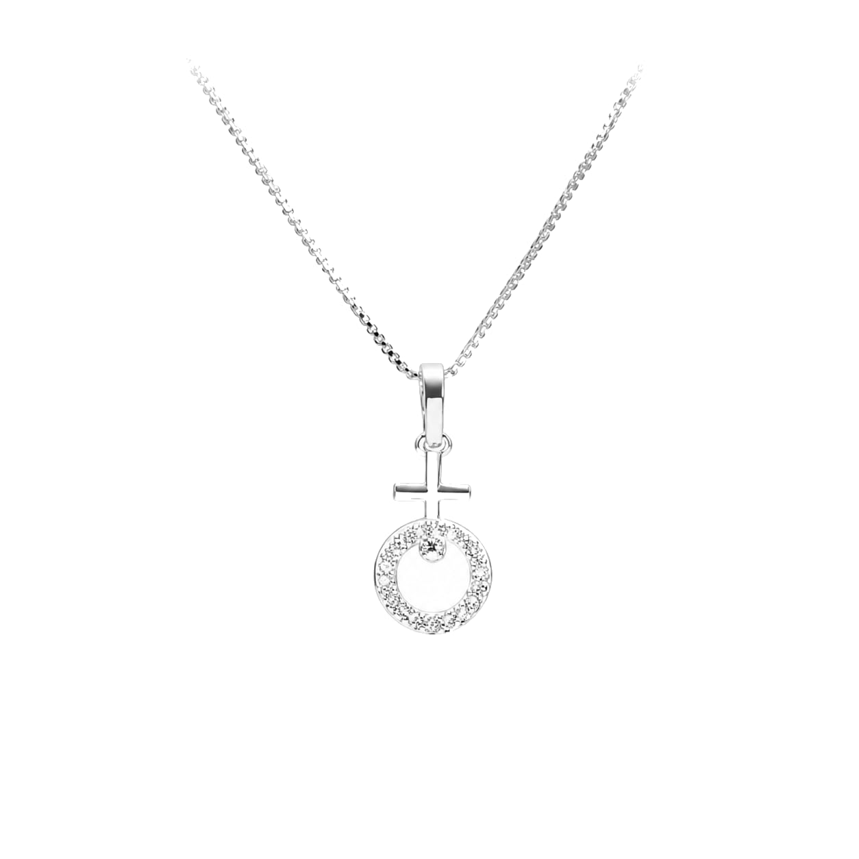 Warm Fortune Open Eye Pendant Necklace for Women: 18K Gold Plated, Adjustable Chain (18"+2") with Sparkling CZ | Elegant & Versatile, an Ideal Layered Piece