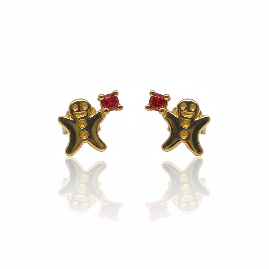 Warm Fortune Cubic Zirconia Stud Earrings for Women, 925 Sterling Silver with 18K White Gold Plated Hypoallergenic