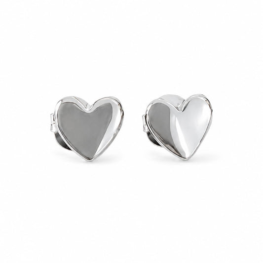 Warm Fortune 18K Gold Plated Heart Cubic Zirconia Stud Earrings for Women Hypoallergenic - Valentine's Day, Mother's Day, Birthday Gift for Her