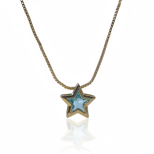 Warm Fortune Cubic Zirconia Pendant Necklace for Women,18K Gold Plated,16 inch + 2inch Chain