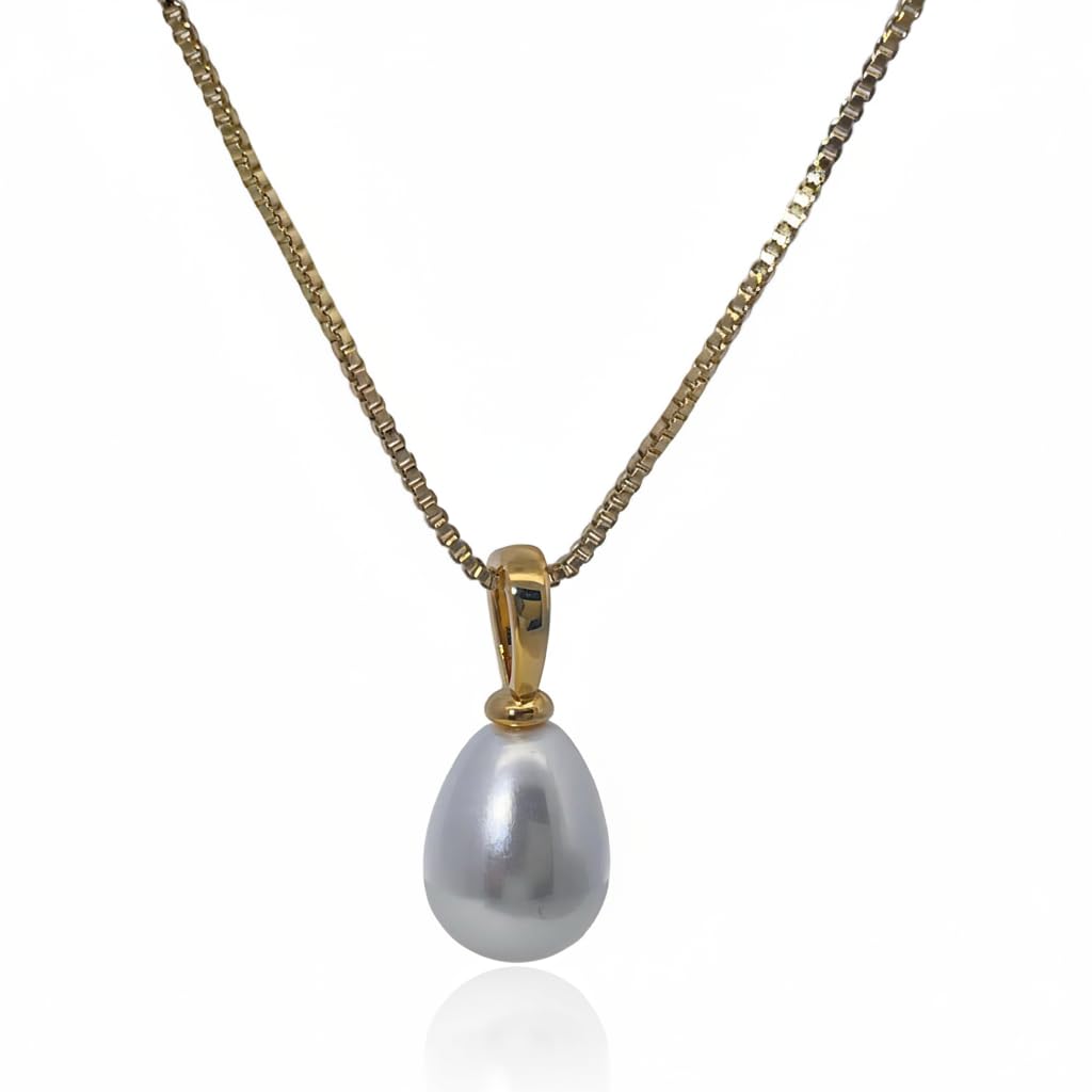 Warm Fortune Cubic Zirconia Pendant Necklace for Women,18K Gold Plated,16 inch + 2inch Chain