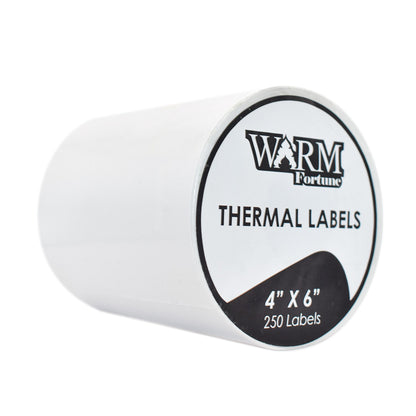 10 Rolls 4x6 Direct Thermal Labels 250 Per Roll (For Zebra 2844 ZP450 ZP500 ZP505 Eltron)