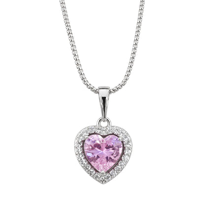 Warm Fortune Heart Halo Pendant Necklace for Women: 18K Gold Plated, Adjustable Chain (18"+2") with Sparkling CZ | Adorably Cute, a Romantic Accent for Her