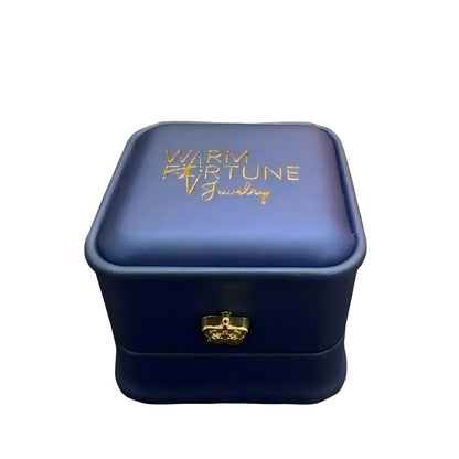 Warm Fortune Classic Velvet Ring Bracelet Pendant Gift Box, Travel Jewelry Case with Display & Storage for Gifts, Weddings, Engagements, Proposals & Birthdays