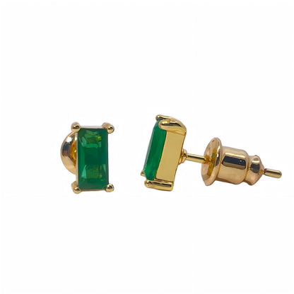 Warm Fortune Cubic Zirconia Stud Earrings for Women, Gold Plated,Gift for Her,Hypoallergenic