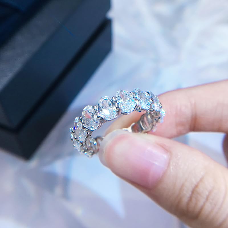 Warm Fortune Moissanite Engagement Ring for Women, Petite Twisted Vine Elegance, 0.5/1.0ct DE VVS, 18K White Gold Plated Anniversary & Promise Ring, Gift for Her, Size 6.5