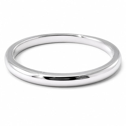 Warm Fortune 18K Gold Plated Classic Plain Band Ring, Minimalist Smooth Stackable Finger Ring for Women Daily Wear