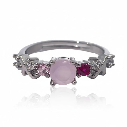 Warm Fortune Promise Ring for Women,Gold Plated Anniversary Ring,Gift for Her Engagement Ring,Adjustable