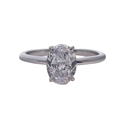 Warm Fortune Cubic Zirconia Engagement Ring for Women, 925 Sterling Silver with 18K White Gold Plated Anniversary Ring, Gift for Her Promise Ring