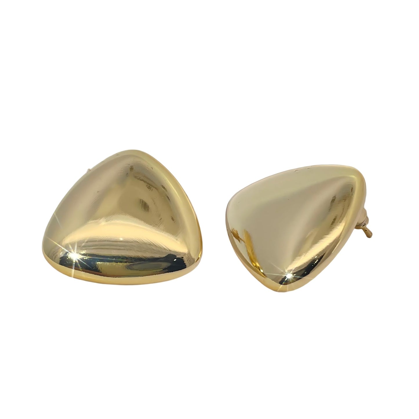 Warm Fortune Gold Plated Stud Earrings for Women,Gift for Her,Hypoallergenic