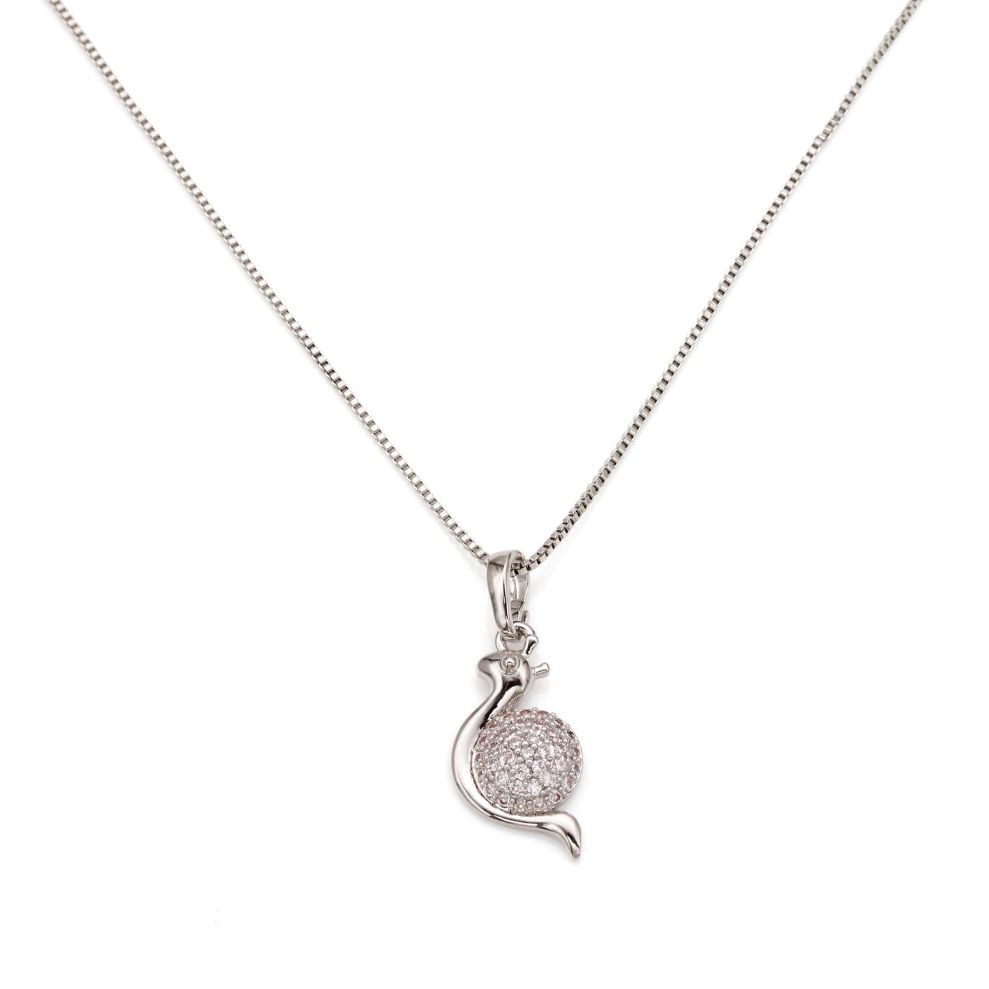 Warm Fortune Sparkling Swirl Circle Pendant Necklace for Women: 18K Gold Plated, Adjustable Chain (18"+2") with Sparkling CZ | A Dazzling Statement for Glamorous Events