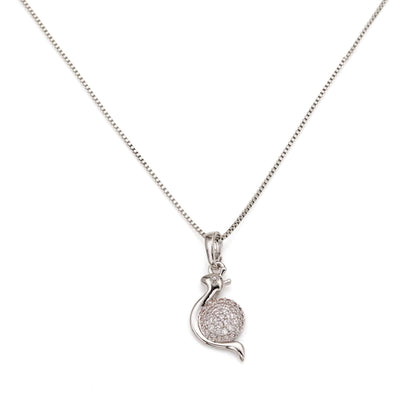 Warm Fortune Sparkling Swirl Circle Pendant Necklace for Women: 18K Gold Plated, Adjustable Chain (18"+2") with Sparkling CZ | A Dazzling Statement for Glamorous Events