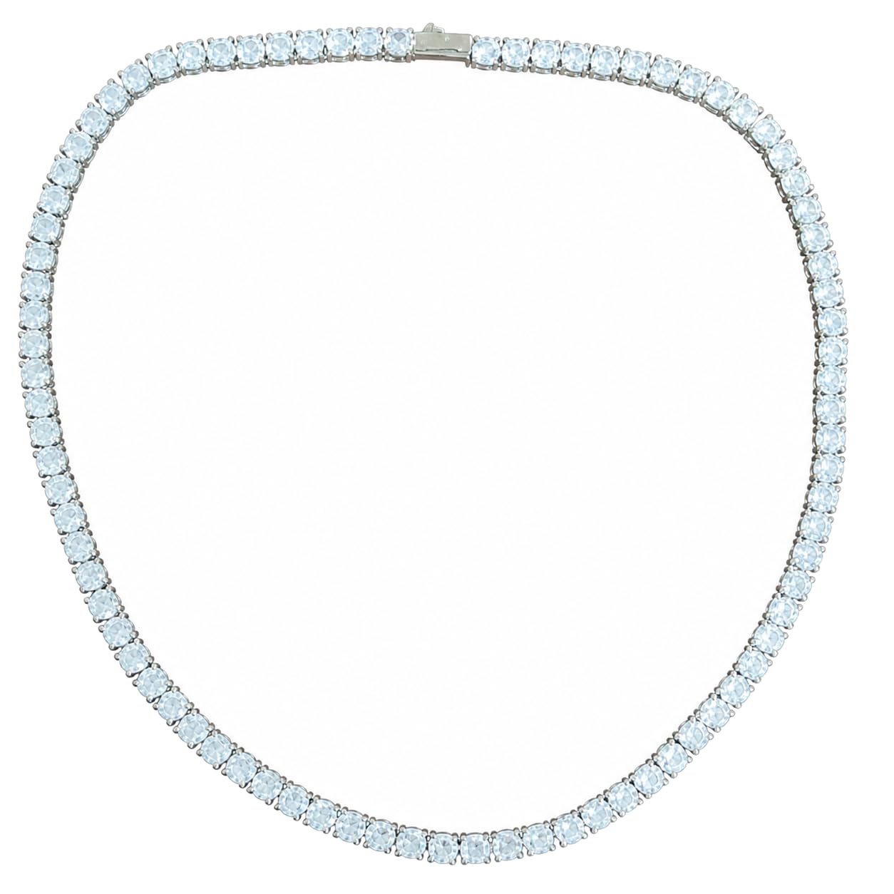 Warm Fortune Classic Tennis Necklace for Women: 18K Gold Plated, Adjustable Chain (22"+2") with Sparkling CZ | A Dazzling Statement for Glamorous Events