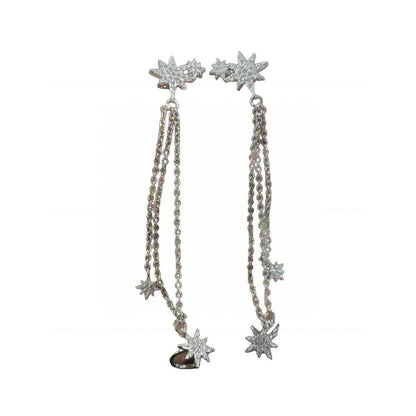 Warm Fortune Cubic Zirconia Drop  Earrings for Women, 925 Sterling Silver with 18K Gold Plated Hypoallergenic