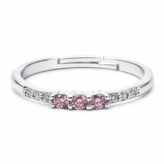 Warm Fortune Adjustable Bangle Bracelet for Women, 18K Gold Plated Bracelet with Round‑Cut Cubic Zirconia, Stackable CZ Bangle for Daily Wear & Gifting