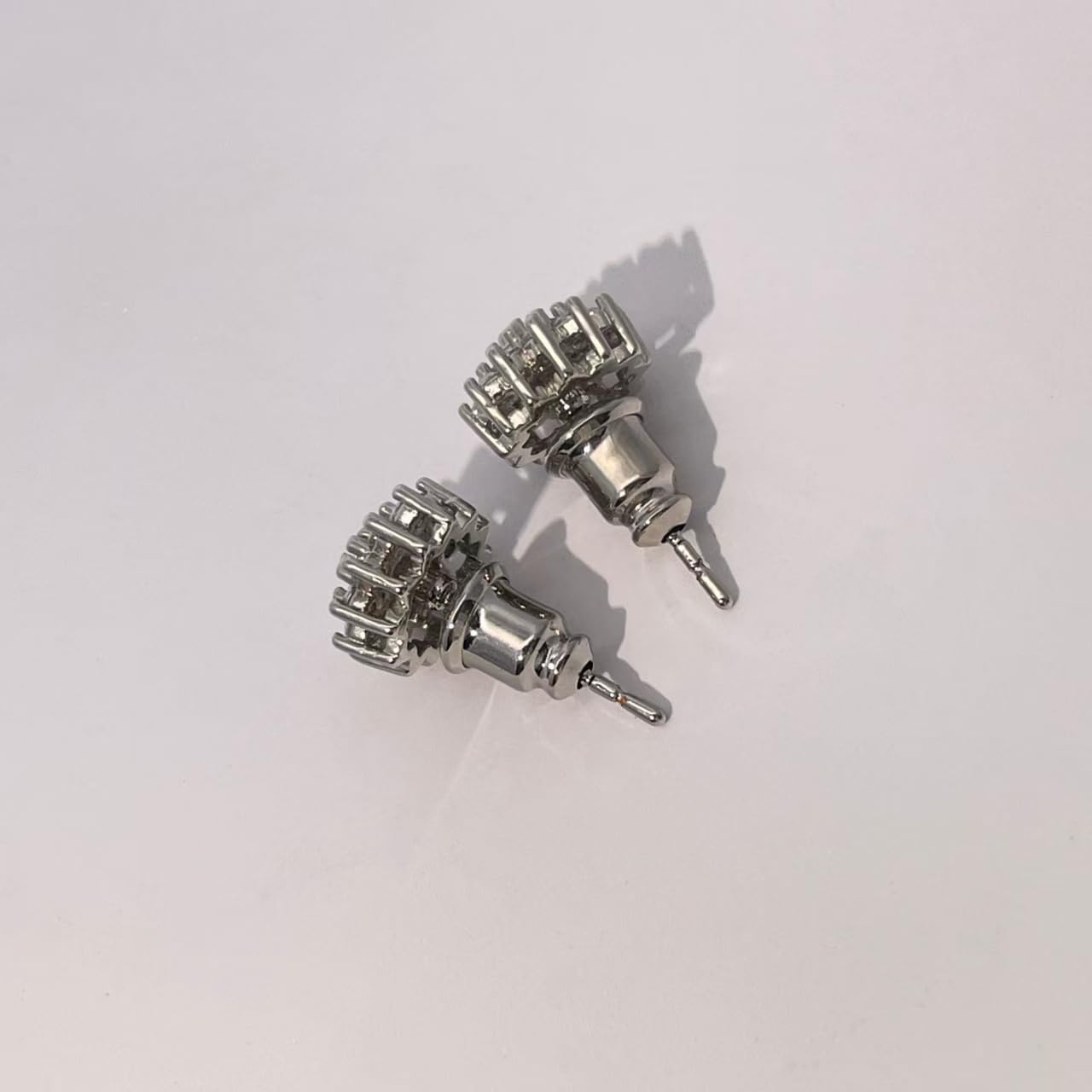 Warm Fortune 18K Gold Plated Snowflake Cubic Zirconia Stud Earrings for Women Hypoallergenic - Valentine's Day, Mother's Day, Birthday Gift for Her