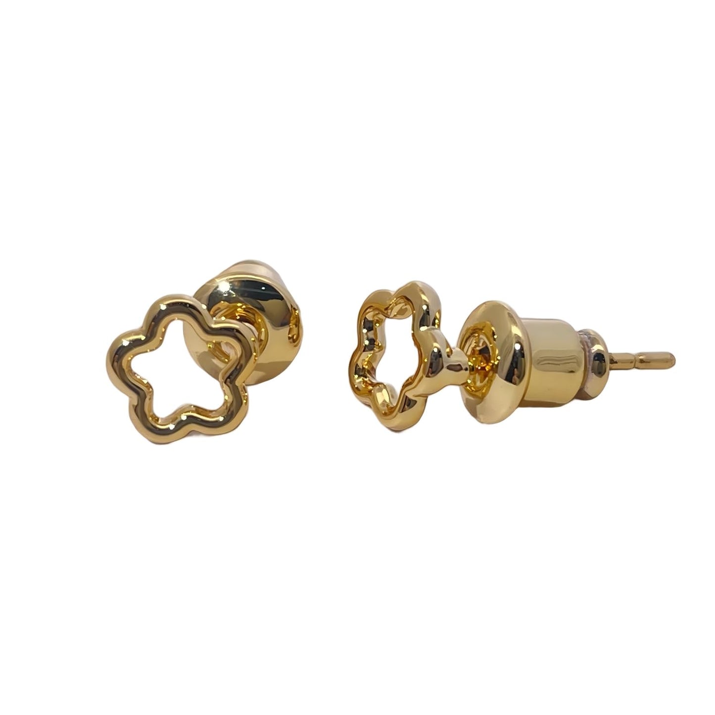 Warm Fortune Gold Plated Stud Earrings for Women,Gift for Her,Hypoallergenic