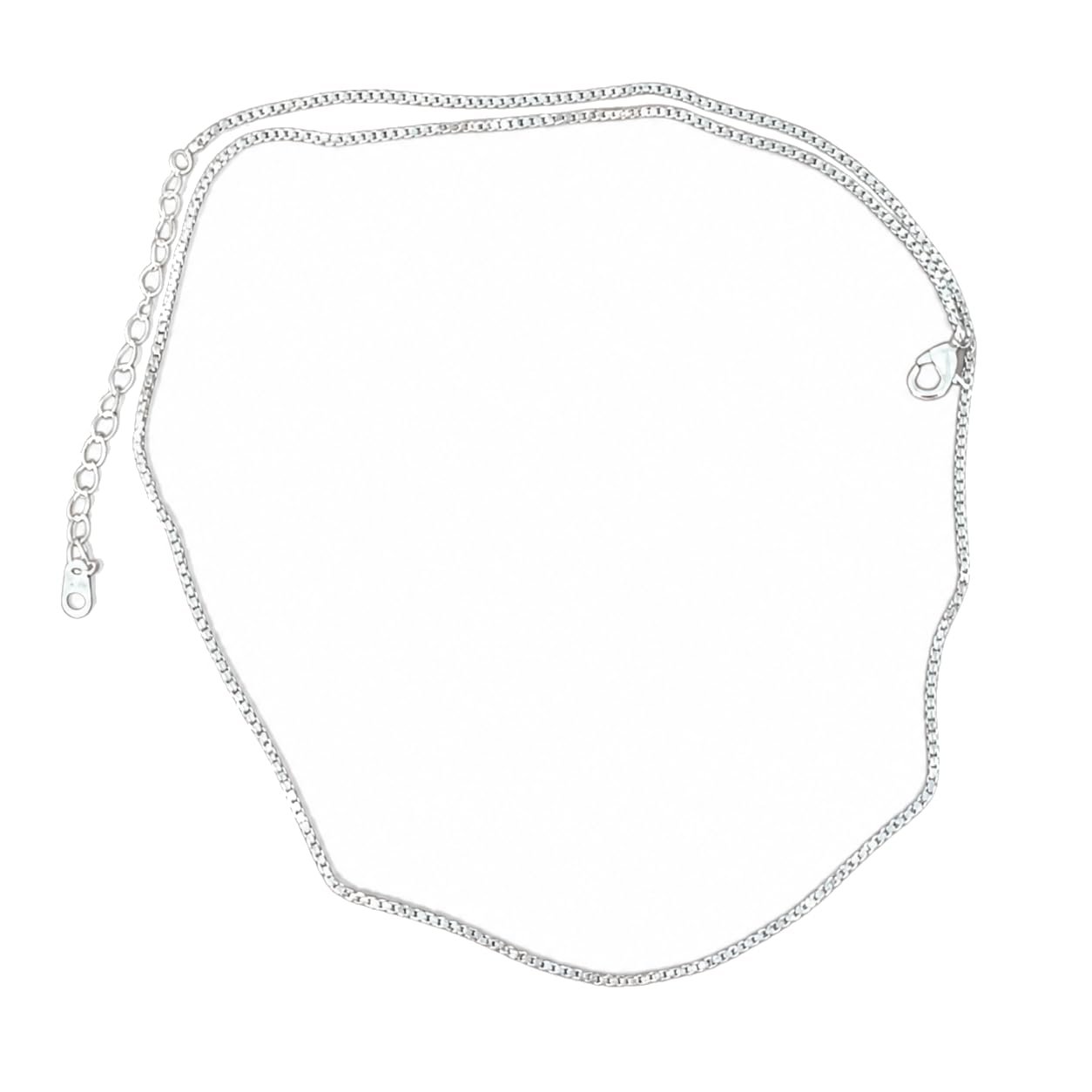 Warm Fortune Dainty Box Chain Necklace for Women: 18K Gold Plated, Adjustable Chain (18"+2") with Sparkling CZ | Dainty, Chic & Everyday — Your Minimalist Accent