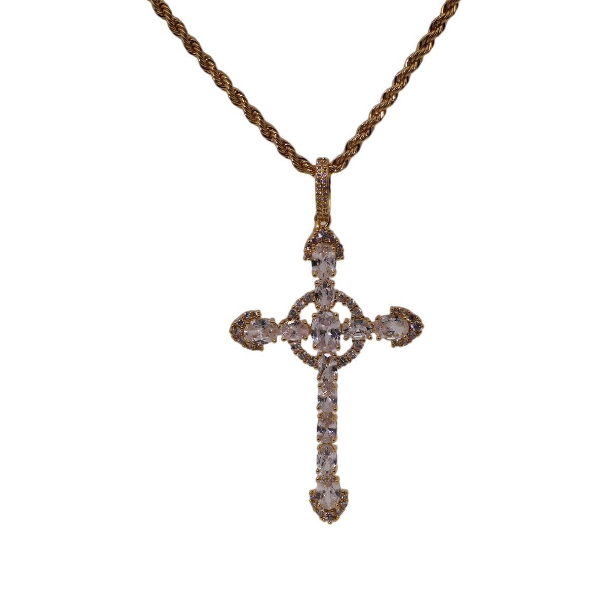 Warm Fortune Hip Hop Pendant Necklace for Women Me,Gold Plated Cubic Zirconia,18+2inch Chain,Street Style Fashion Jewelry