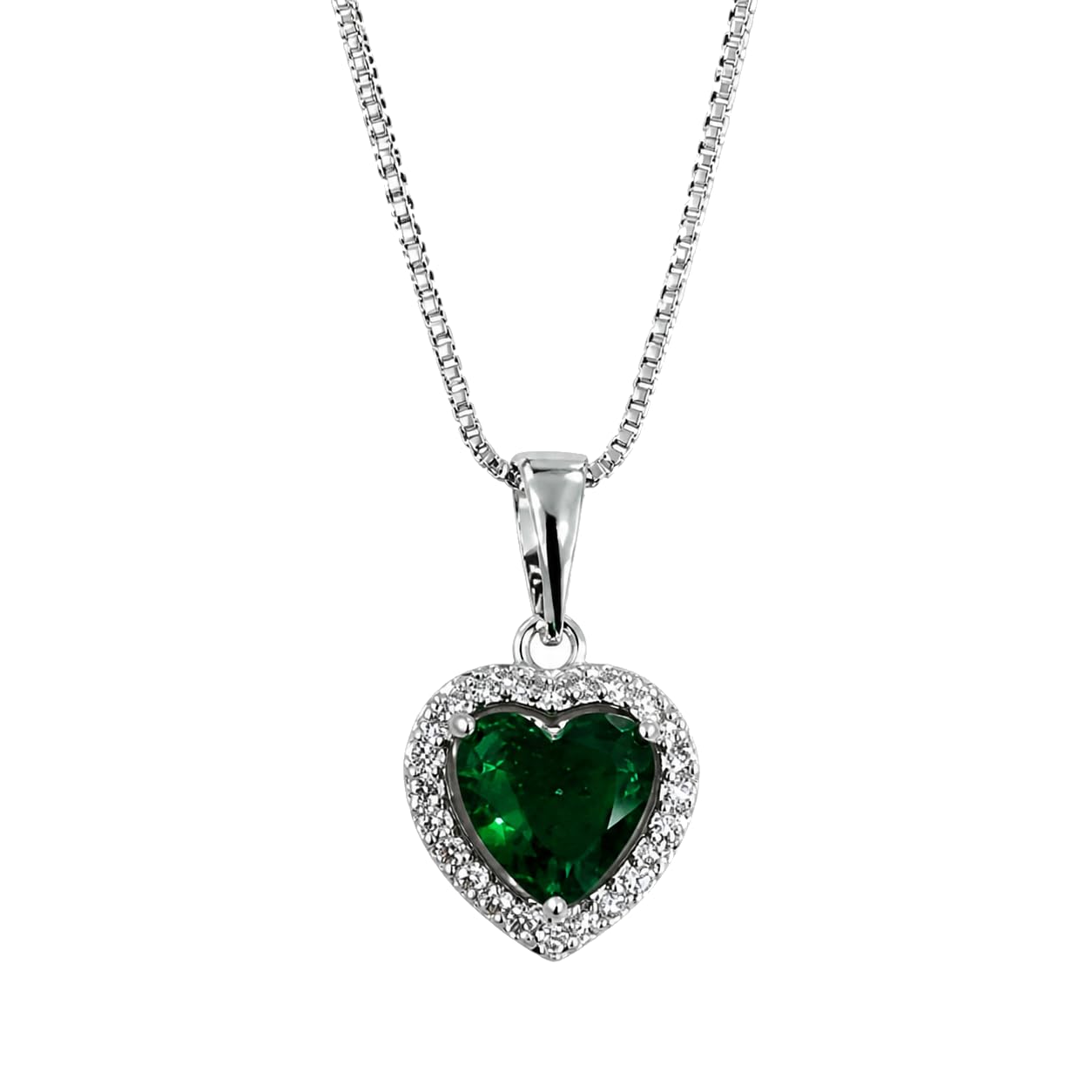 Warm Fortune Heart Halo Pendant Necklace for Women: 18K Gold Plated, Adjustable Chain (18"+2") with Sparkling CZ | Adorably Cute, a Romantic Accent for Her